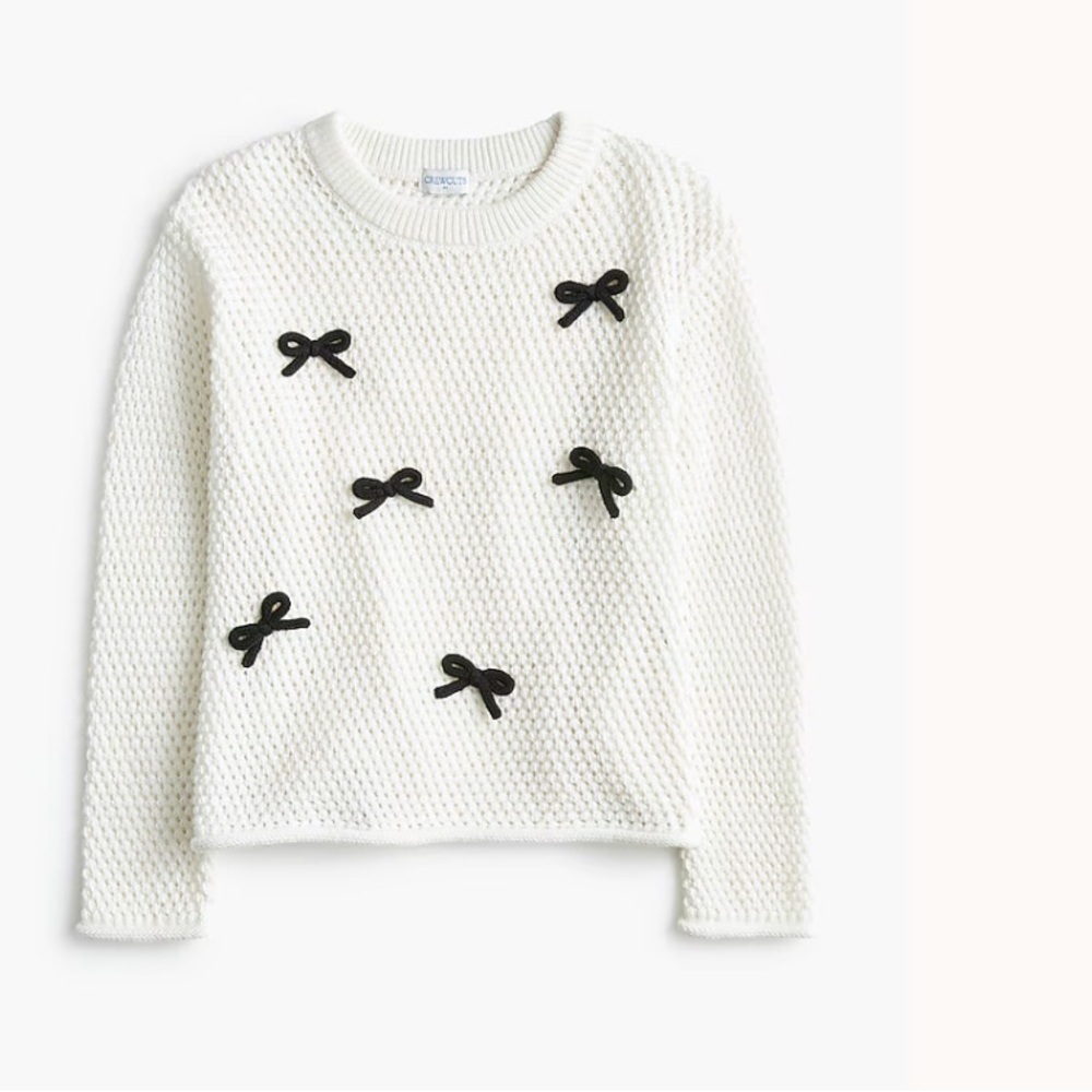 J crew Girls' bow sweater